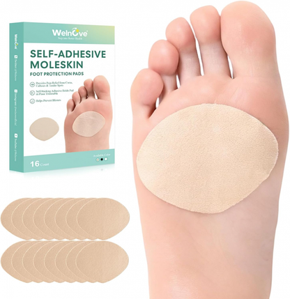 Welnove Moleskin Adhesive Pads for Feet