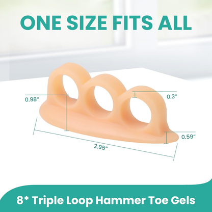 Welnove Hammertoe Corrector Gel Toe Straighteners