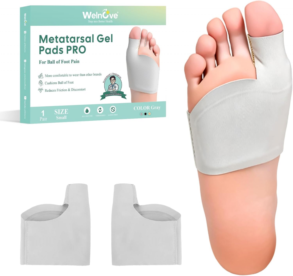 Welnove Metatarsal Pads with Bunion Relief