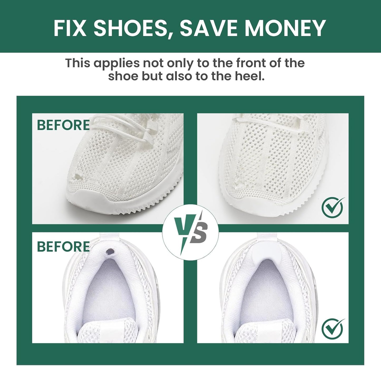 Welnove Shoes Big Toe Holes Preventor