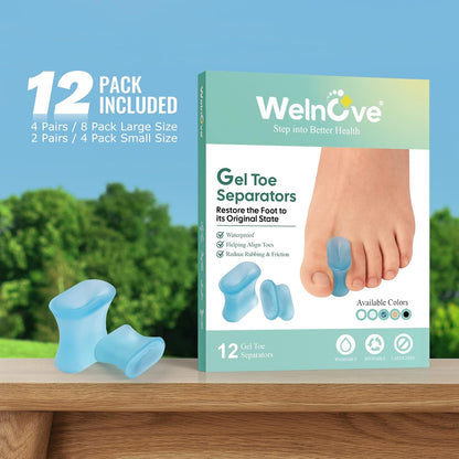Welnove Gel Toe Separators 12 Pack