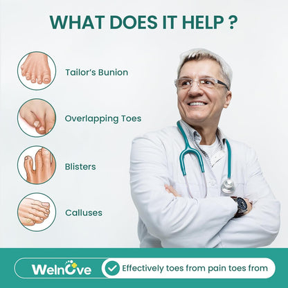 Welnove Tailor's Bunion Corrector Pads