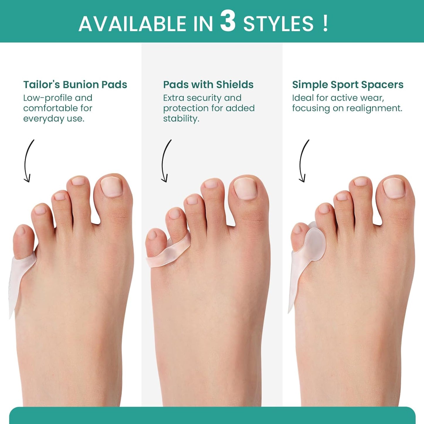 Welnove Tailor's Bunion Corrector Pads